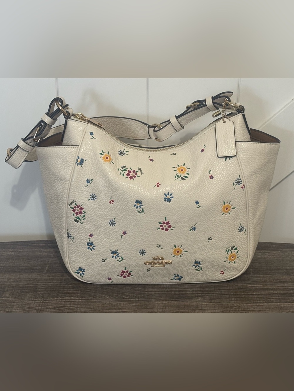 NWOT Coach Rori Shoulder Bag with Wild Meadow Print